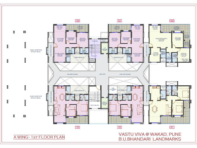 Vaastu Viva - A Wing - 1st Floor plan